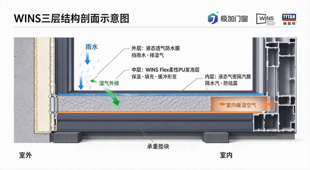 极加门窗：全套赛磊那配件，落地门窗安装标准化